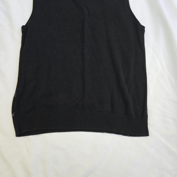 Method Tight Knit V-Neck Sweater Vest Diamond Design Men’s Size Large Preppy - Picture 7 of 8